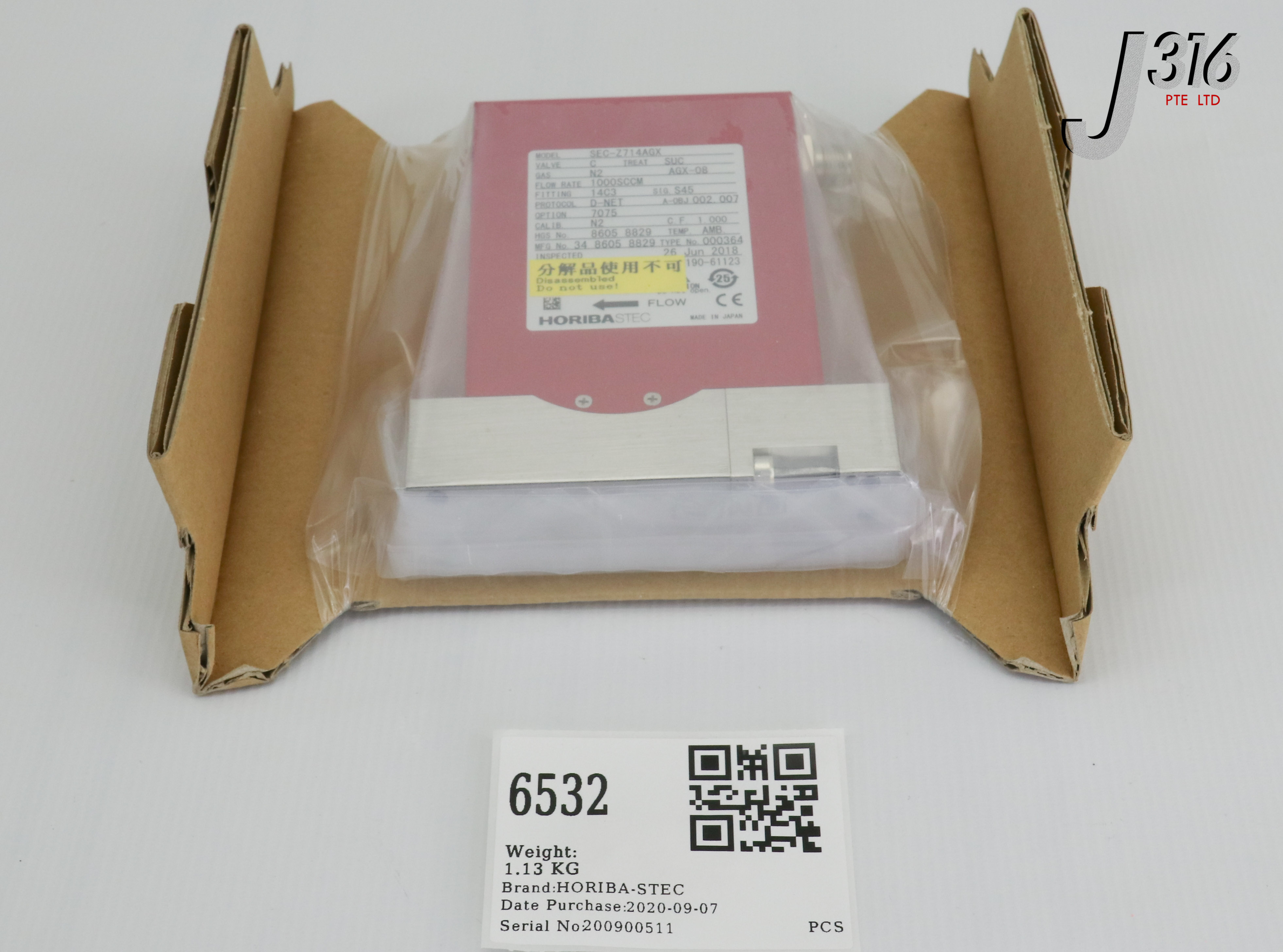 じゅん 6532 HORIBA-STEC SERIES Z700 MFC GAS: N2 1000 SCCM SEC-Z714AGX | eBay